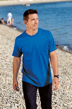 Click to get Port  Company Shirt Essential Tee TShirt With Pocket