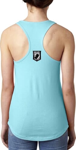 Click to get Pow Mia Patch Back Print Ladies Ideal Tank Top