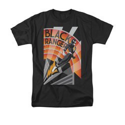 Power Rangers Shirt Black Ranger Black T-Shirt