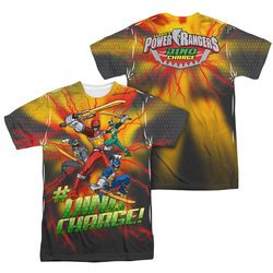 Power Rangers Shirt Hashtag Sublimation Shirt Front/Back Print