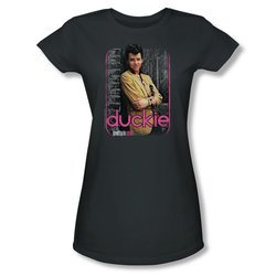 Pretty In Pink Shirt Juniors Just Duckie Charcoal Tee T-Shirt