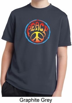 Psychedelic Peace Kids Moisture Wicking Shirt