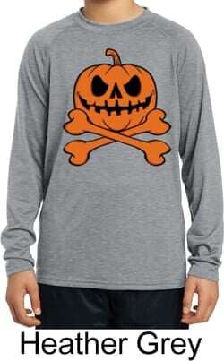Click to get Pumpkin Skeleton Kids Dry Wicking Long Sleeve Shirt