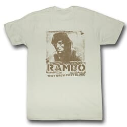 Click to get Rambo Shirt Blame Adult Dirty White Tee TShirt