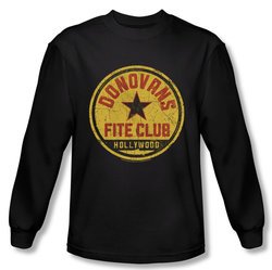 Ray Donovan Shirt Fite Club Long Sleeve Black Tee T-Shirt