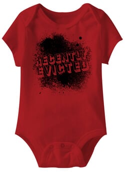 Click to get Recently Evicted Funny Baby Romper Red Infant Babies Creeper