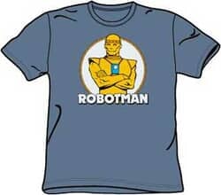 Click to get Robotman Tshirt  Robotman Cyborg Adult Slate Blue Tee