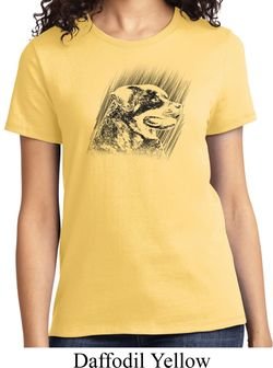 Rottweiler Sketch Ladies Shirt