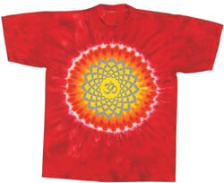Click to get Sahasrara Chakra Yoga Shirt  Red Hot Sun Tie Dye Tee