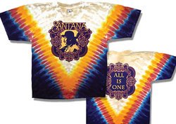 Santana T-shirt - All Is One Classic Rock Tie Dye Tee