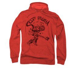 Scott Pilgrim Vs. The World Hoodie Sweatshirt Rockin Red Adult Hoody Sweat Shirt