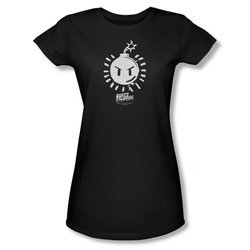 Scott Pilgrim Vs. The World Shirt Juniors Sex Bob Omb Logo Black Tee T-Shirt