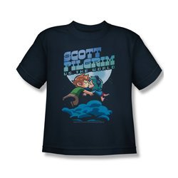 Scott Pilgrim Vs. The World Shirt Kids Lovers Navy Youth Tee T-Shirt