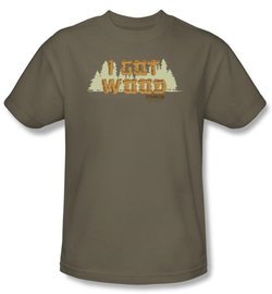 Shaun Of The Dead T-shirt Movie Ed's Shirt Adult Safari Green Shirt