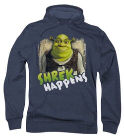 Click to get Shrek Hoodie Sweatshirt Happens Navy Blue Adult Hoody Sweat Shirt