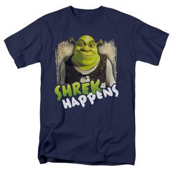 Shrek Shirt Happens Adult Navy Blue Tee T-Shirt