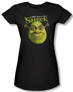 Shrek Shirt Juniors Authentic Ogre Black Tee T-Shirt
