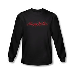 Sleepy Hollow Shirt Logo Long Sleeve Black Tee T-Shirt