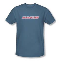 Smarties Shirt Slim Fit Vintage Logo Slate T-Shirt