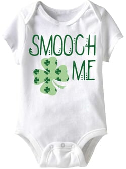 Click to get Smooch Me Funny Baby Romper White Infant Babies Creeper