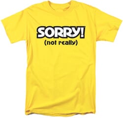 Click to get Sorry Board Game Adult Tshirt  Yellow