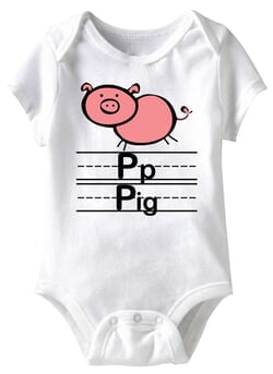 Click to get Spell That Funny Baby Romper White Infant Babies Creeper