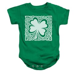 Click to get St Patricks Day Baby Romper Celtic Clover Kelly Green Infant Babies Creeper