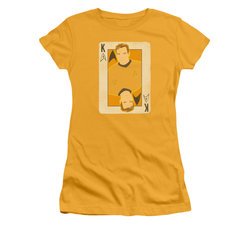Star Trek Shirt Juniors King Gold T-Shirt