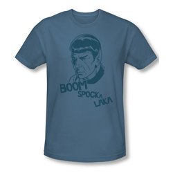 Star Trek Shirt Slim Fit Boom Spocka Slate T-Shirt