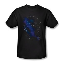 Star Trek Shirt Spock Constellation Black T-Shirt