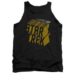 Star Trek Shirt Tank Top 3D Logo Black Tanktop