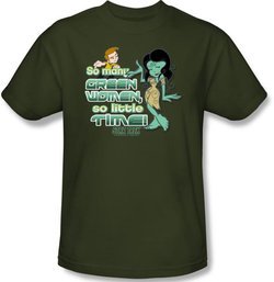 Star Trek T-shirt - So Many Green Women Adult Army Green