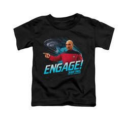 Star Trek - The Next Generation Shirt Kids Distressed TNG Black Youth Tee T-Shirt