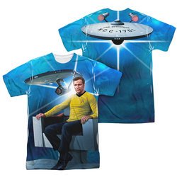 Star Trek - The Original Series Kirk's Ship Sublimation Shirt Front/Back Print