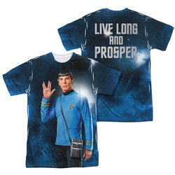 Star Trek - The Original Series Live Long Sublimation Shirt Front/Back Print