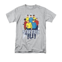 Star Trek - The Original Series Shirt Here Here Adult Athletic Heather Tee T-Shirt