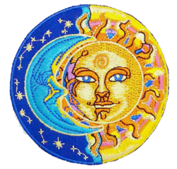 Click to get Sun  Moon Celestial IronOn Applique Patch
