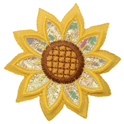 Click to get Sunflower IronOn Applique Patch