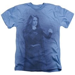 Supergirl Shirt Girl Of Steel Heather Light Blue T-Shirt