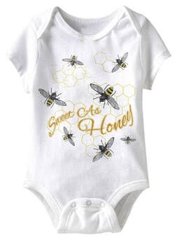 Click to get Sweet As Honey Funny Baby Romper White Infant Babies Creeper