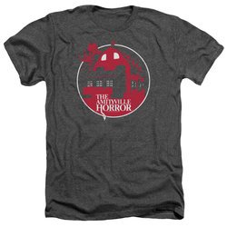 The Amityville Horror Shirt Red House Heather Charcoal T-Shirt