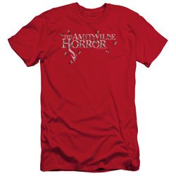 The Amityville Horror Slim Fit Shirt Flies Red T-Shirt