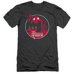 The Amityville Horror Slim Fit Shirt Red House Charcoal T-Shirt