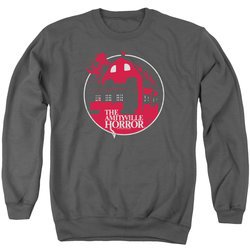 The Amityville Horror Sweatshirt Red House Adult Charcoal Sweat Shirt
