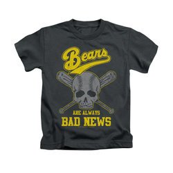 The Bad News Bears Shirt Kids Always Bad News Charcoal Youth Tee T-Shirt