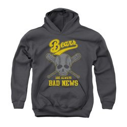 The Bad News Bears Youth Hoodie Always Bad News Charcoal Kids Hoody