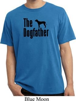 The Dog Father Black Print Pigment Dyed Shirt