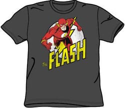 Click to get The Flash Tshirt  DC Comics Run Flash Run Adult Charcoal Tee