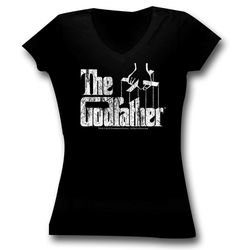 The Godfather Juniors Shirt Movie Logo Black Tee T-Shirt