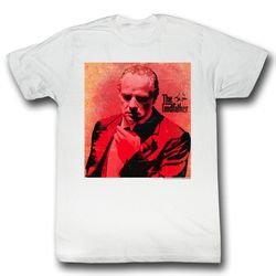 The Godfather Shirt Don Corleone Red Adult White Tee T-Shirt
